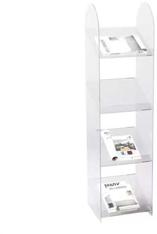 Zeitungsständer Zeitschriftenständer, Boden-Display, Aufbewahrungsregal, Acryl, kreativ, einfach, for Bücher und Broschüren, Ausstellungsständer, bodenstehender Zeitungsständer, Aufbewahrung, Bücherre