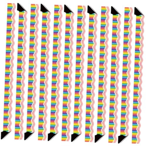 SEWACC 12pcs Magnetic Border Trim for Classroom Bulletin Board Removable Blackboard Border Decorative Sticker DIY Decor
