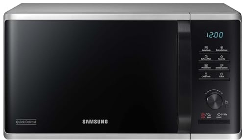 Forno microonde Samsung MS23B3515AS 23 L 800 W 6 livelli di potenza 29 programmi eco mode display led libera installazione silver (Ricondizionato)