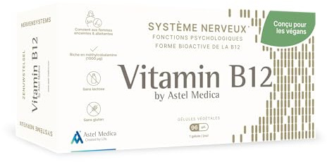 Vitamin B12 - Fonctions psychologiques & Système nerveux - Complément alimentaire - 32,64,96 gellules (96)