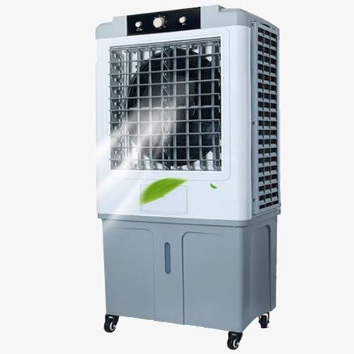 Enfriador de aire evaporativo, enfriador de pantano, enfriador de aire evaporativo con tanque de agua de 70 L, enfriador evaporativo 3 en 1, enfriador de habitación de 3 modos de velocidad for garaje,