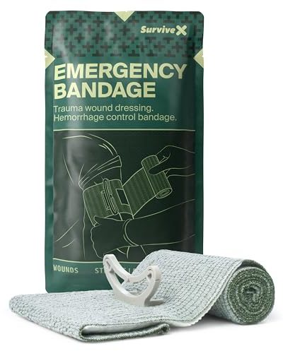 SurviveX Israeli Pressure Bandage 6 - Emergency Trauma Dressing, 1-Pack