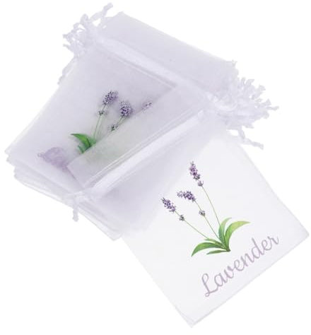 Warmhm 50stücke Leere Lavendelsäckchen Kordelzugbeutel Kleine Netzbeutel Zur Aufbewahrung Hellviolette Stoffbeutel Für Getrocknete Blumen Und Gewürze