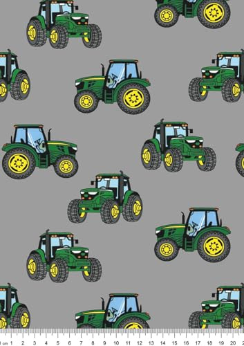 Jersey Stoff Baumwolljersey Traktor ab 50cm x 150cm Kinder Nähen Stoffe