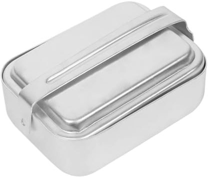 Camping Geschirr Outdoor Aluminium Camping Besteck Kochgeschirr Set Lunchbox Behälter Mit Deckel Camping Kochgeschirr