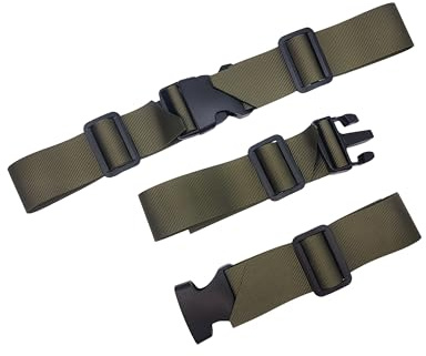 Surriba Zaino per cintura toracica, 3,8 cm, per bambini, adulti, borsa da montagna più forte (verde militare)