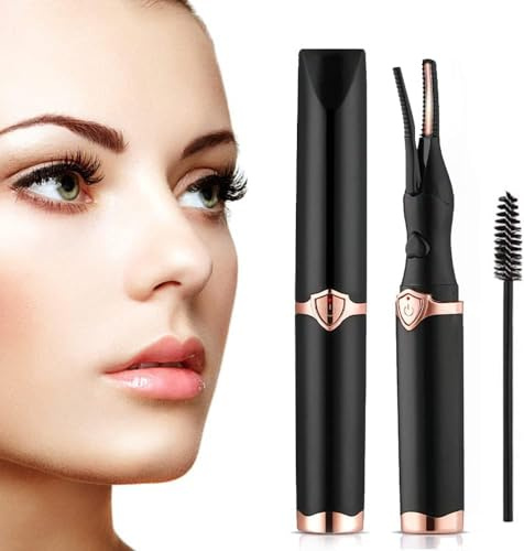 Piegaciglia Riscaldato, Professionale Piegaciglia Elettrico, Riscaldamento Rapido in 10 Secondi, 3 Modalità di Calore per Rifinisce l'arricciatura Naturale Delle Ciglia