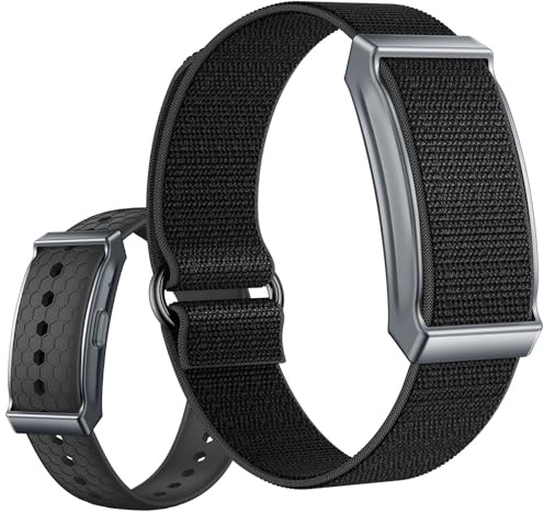 findtime Aktivitätstracker Fitness Armband ohne Display Schrittzähler Schlafmonitor Herzfrequenzmesser Kalorie Distanz-Tracking Multisport Modi IP68 Wasserdicht Leicht 2 Armbänder Schwarz