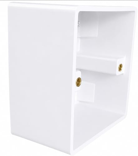 EABCON 45MM DEEP PVC 1 GANG ELECTRICAL PATTRESS BOX (1 PACK)