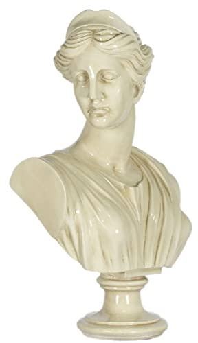 Baroque Ladies Bust Cream 35 x 20 x H. 50 cm - Deco Figure in Baroque Style