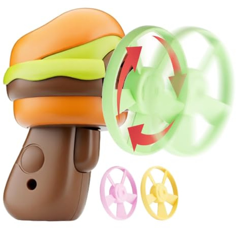 Juguete Disco Platillo Giratorio con Luces Interactivo para Exteriores con | Juguete Interactivo de Exteriores para Niños y Niñas, Interior, a partir de 3