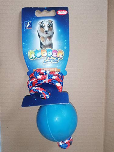 Nobby Ball aus Gummi mit Seil