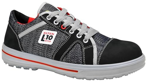 ELTEN Sicherheitsschuhe SENSATION Up Low ESD S3, Herren, Leder/Textil, Stahlkappe, leicht, sportlich, Schwarz, Größe: 45