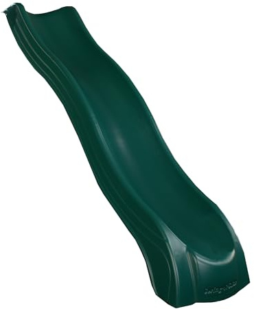 Swing-N-Slide 9' Alpine Wave Plastic Slide Attachment for 5 Foot Deck Heights with Included Safety Handles, Green (Amazon Exclusive)