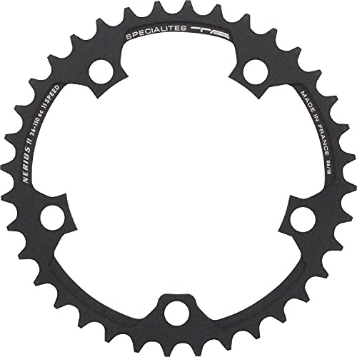 Spécialités TA Nerius Campagnolo Compact 110 Stück Offset Kettenblatt, Schwarz, Inner 42t