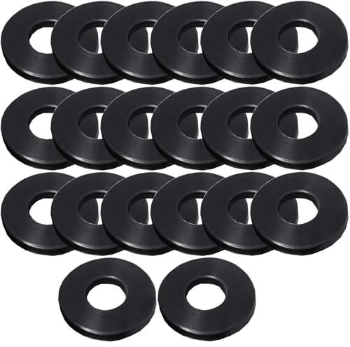 Nylon-Unterlegscheiben, Kunststoff, M6, M8, M10, M12, schwarz