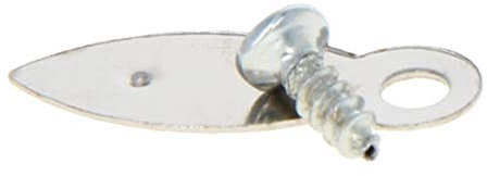 MroMax 20 Stück Metallrahmen Bild Drehknopf Bilderrahmen Zubehör perfekt zum Aufhängen von Bildern schwarz, MRO191028H-0410, silber, 20pcs