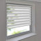 Doppelrollo 140 x 130 cm weiß Klemmfix ohne Bohren Vario Seitenzug Duorollo