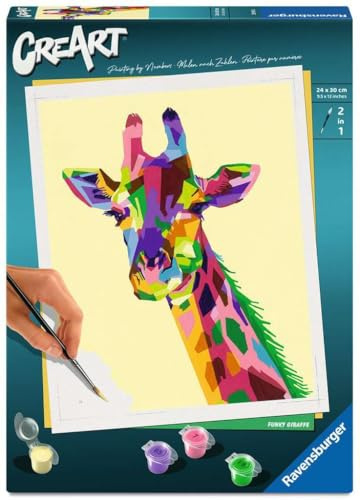 Ravensburger Funky giraff måla efter siffror kit för vuxna – 28993 – målning konst och hantverk för 12 år och uppåt