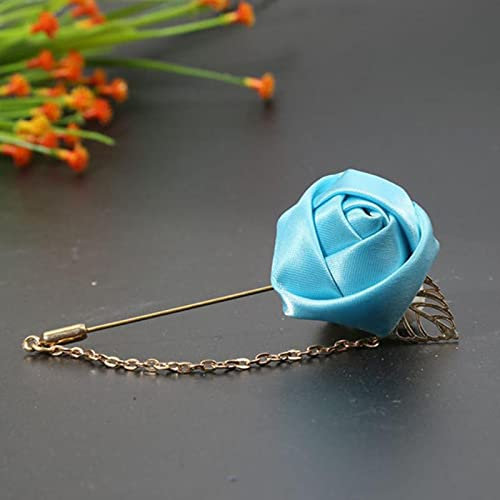 HCMA Männer & Frauen Rose Blume Blatt Mode Brosche Pin Blazer Anzug Revers Hochzeit Ansteckblume Charme Brosche Schmuck Kleidung Zubehör