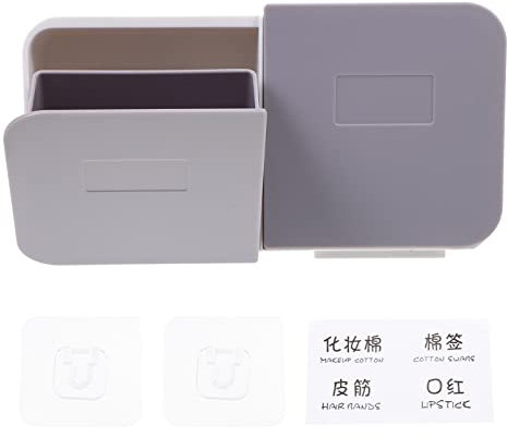Beavorty Badezimmer Organizer Wattepadhalter Wandmontierte Box Für Wattestäbchen Einfach Stilvoll