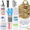 Botiquin de Primeros Auxilios 48 Pcs, Médico de Supervivencia Caja Compacta Kit, Camping al aire libre de Supervivencia Equipo Militar, la Mejor Opción Para el Hogar, Coche, Escuela