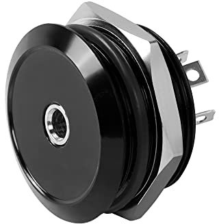 QIANRENON TRS 1/8 Empotrable Fijación Roscada Auriculare Adaptador 3,5mm Hembra a Terminal para Soldar Panel Montaje Estéreo Conector,3-Pin Auriculare Toma Soldadura Módulo, para Conexión Audio