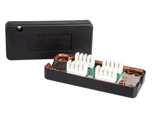 TsoLay 5 Pcs CAT7 RJ45 Junction Box Network Adapter 600MHz Ethernet LAN Cable LSA Connection Adaptor RJ45 Extention Easy to Use