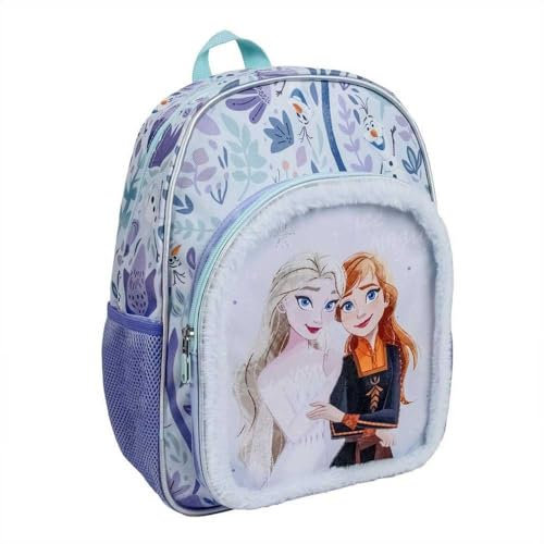 CERDÁ LIFE'S LITTLE MOMENTS Schulrucksack Die Eiskönigin, Lila, 31 x 12 x 38 cm, Reißverschluss, verstellbarer Griff, robust und langlebig, Originalprodukt, entworfen in Spanien, Lila, L, Casual
