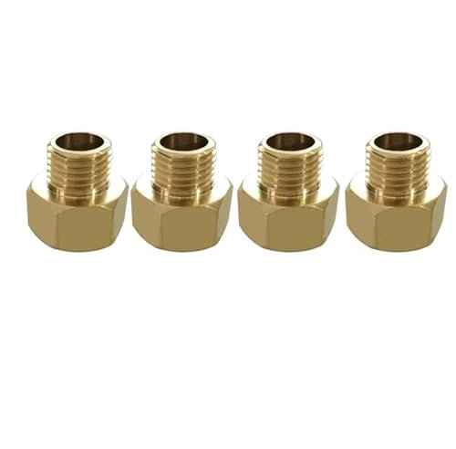 1/8 1/4 3/8 1/2 Male to Female Thread Brass Female BSP Reducing Bush Reducer Fitting Gas Air Water Fuel Hose Connector.(1-8 TO 1-4)