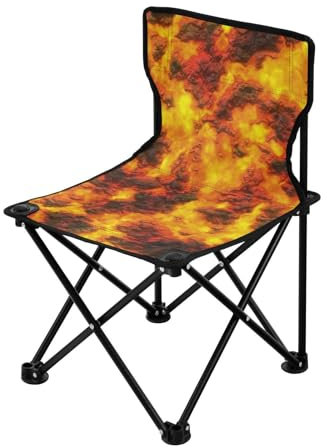 HZHXIFUFA Natürliches vulkanisches Magma, kompakter, ultraleichter Campingstuhl, leicht zusammenklappbar, mit Tragetasche, Outdoor-Stühle für Reisen und Camping