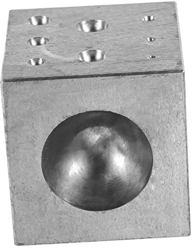 BELLIFFY 18löcher Thickened Dapping Block Für Schmuckherstellung Multifunktionales Werkzeug Robustem Metall Für Verarbeitung Von Gold Silber Und Kupfer Design Für Präzise Formen Und