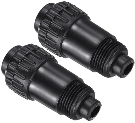 PATIKIL 2 Pz Tappo di Riempimento Olio Compressore d'Aria 20mm Tappo Nero | di Sfiato di Ricambio per Compressore d'Aria comuni
