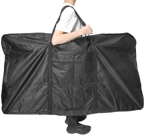 BULLSPANN Fahrradtransporttasche Schwarz 1pc Für Fahrräder Wasserdicht | Rennrad-Schutzhülle, 140x28x80cm, 600D 210D, Aufbewahrungstasche, Rennräder, Mountainbikes, Klappräder