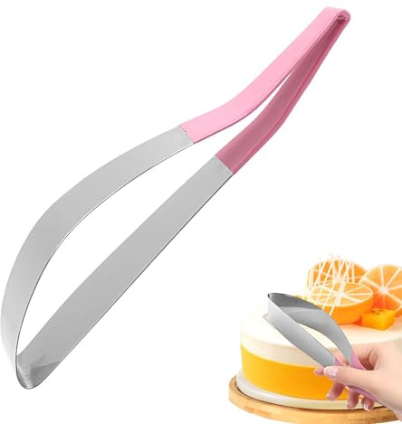 Janurium Triangle Cake Cutter - Lightweight Stainless Steel Cake Cutter, Adjustable Slicer Made of Reusable Ergonomic Baking Tools, Multifunctional Cake Server for