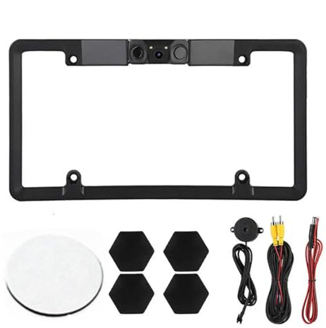 Auto Auto Nummernschild Rahmen Parksensor Radare Integrierte Rückansicht Reverse Backup Kamera Weitwinkel Ohne