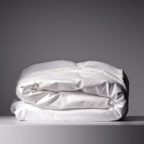 Eucalyptus Duvet Cover - Infused with Silver for Anti-Odor, Softer Than Silk Fibers, More Cooling Than Cotton - Perfect for Hot Sleepers & Sensitive Skin - 100% Tencel Lyocell - Full/Queen Size