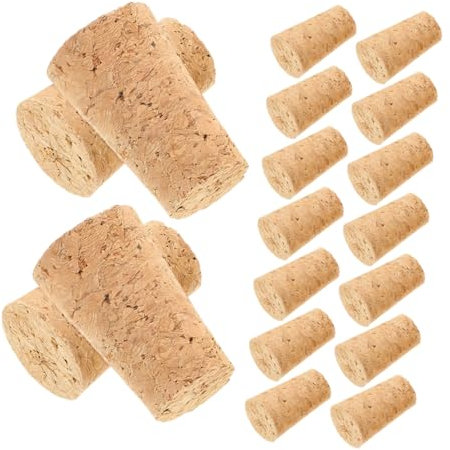 OUNONA 30piezas Tapones De Corcho De Alta Densidad para Botellas De Vidrio Tapón De Vino Sellador De Botellas