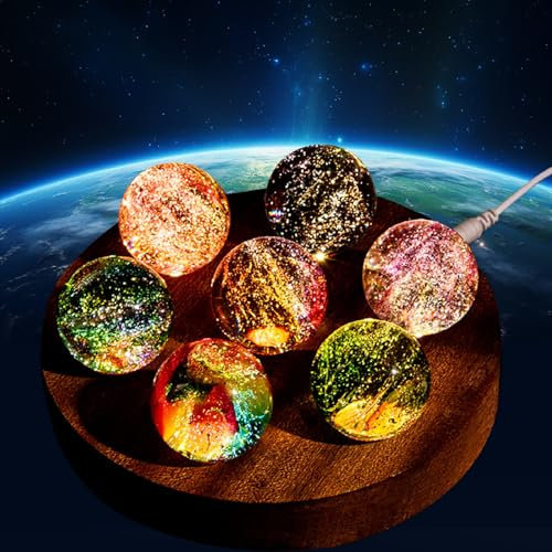 Vdhfgso Crystal Glass Ball Colorful Charms, 40mm Artisan Orbs, Office Desk Decor Zen Garden Decoration & Crystal Healing​