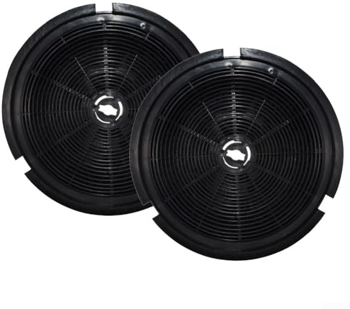Eawfgtuw Filtro rotondo a carbone attivo per cappe da cucina, diametro 190 mm, compatibile con modelli K25 serie V2-V10, filtro sostituibile per purificazione dell'aria (confezione da 2)
