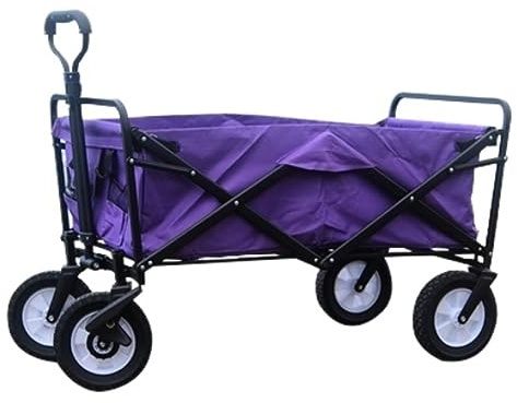 HYKJCSS Chariot à roulettes Chariot de Camping en Plein air pour Chariot Utilitaire Pliant avec Roues Larges Tout Terrain pour Le Shopping Sportif Chariot Plage Transport(B)