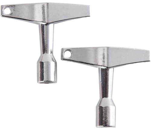 Schlagzeug-Stimmschlüssel, 2 Stück, Schlagzeugschlüssel mit integriertem Loch, Schlagzeug-Stimmgerät, universeller Schlagzeug-Stimmschlüssel, Schlagzeug-Stimmschlüssel, für akustische und