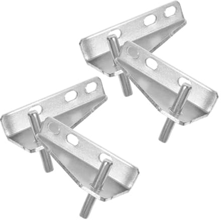 Toddmomy Charnières Métalliques en Acier Inoxydable pour Charnière de Congélateur Domestique Réparation de Porte Professionnelle 37 Mm Capuchons en Caoutchouc Lot de 4 Pièces Accessoire
