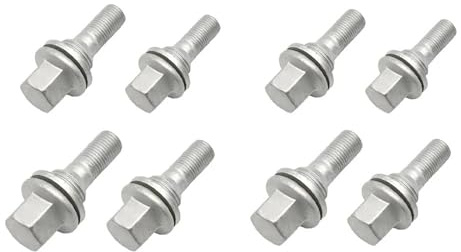 Alloy Wheel Nuts Compatible With Peugeot 206 207 208 308 407 3008 4 8Pcs Wheel Nuts Bolts 17mm HEX Lug Bolts Alloy Fasteners