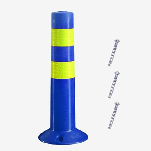 Bolardos de seguridad vial, columna elástica de PU, postes de seguridad de plástico para entradas, barreras de estacionamiento fijas con tornillo, columna reflectante de alta visibilidad.