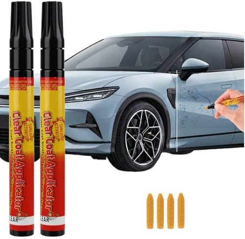 2 Stück All Cars Magic Pens, Kratzer Entferner Auto Stift, Lackstift Auto | Magic Paint Scratch Removal Pen, Car Scratch Repair Pen,Autolack Reparaturstift für Car Motorräder Fahrrädern Alle Autofarben