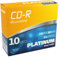 Platinum CD-R 700 MB CD-Rohlinge (52x Speed, 80 Min) 10er Slim Case