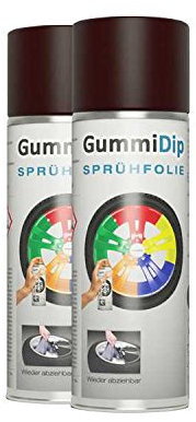 Gummi Dip Sprühfolie, Camo/Tarn Spray, 2er Set, 2x400 ml (Tarn Braun)