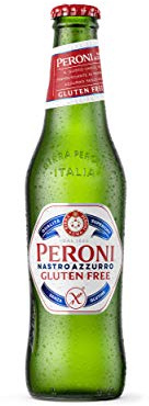 PERONI NASTRO AZZURRO Gluten-Free Beer 5.1% ABV - 24 x 33cl Bottles - Italy's Iconic Beer | Citrus Aromatic Notes | Clean Crisp Refreshing Finish | Endorsed by the Italian Coeliac Association