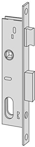 Serratura da infilare per montanti cilindro ovale Entrata 35 art. 44221 35 CISA Interasse 69 mm, Frontale 20 mm Mano ambidestra, senza cilindro